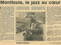 La Nouvelle Republique article on Festival Jazz en Touraine 